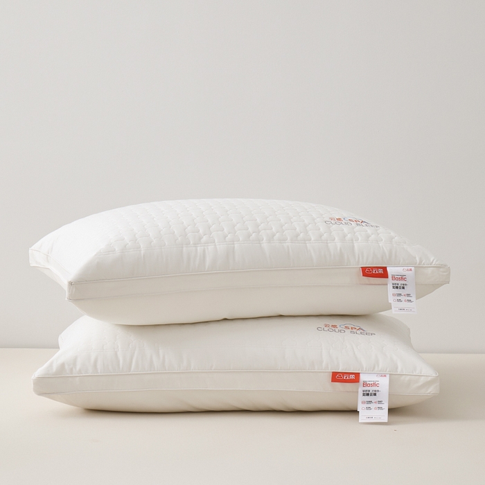 91家纺网 家纺一手货源 找家纺 寐居家纺 2025新款A类全棉云感枕枕头枕芯 云感立体高枕