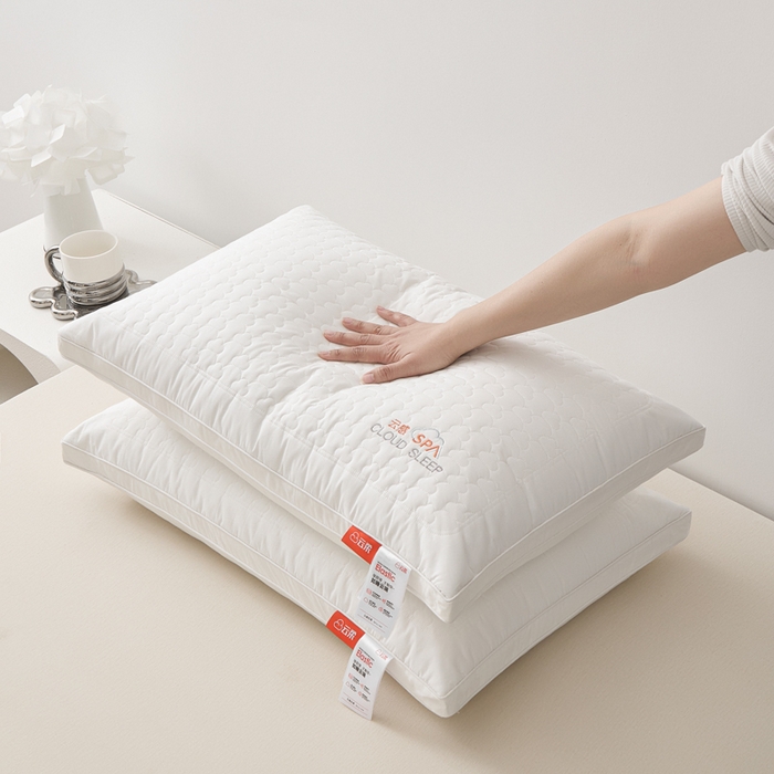 91家纺网 家纺一手货源 找家纺 寐居家纺 2025新款A类全棉云感枕枕头枕芯 云感立体高枕