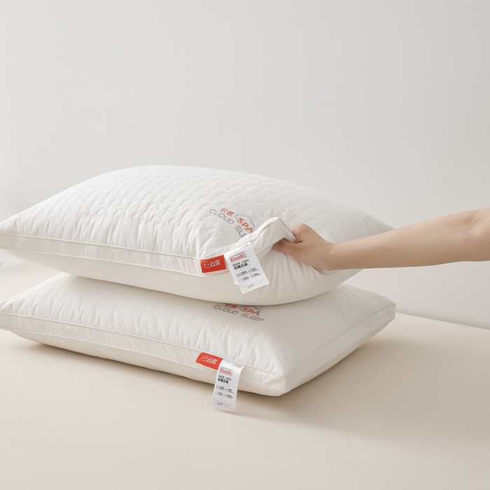 91家纺网 家纺一手货源 找家纺 寐居家纺 2025新款A类全棉云感枕枕头枕芯 云感立体高枕