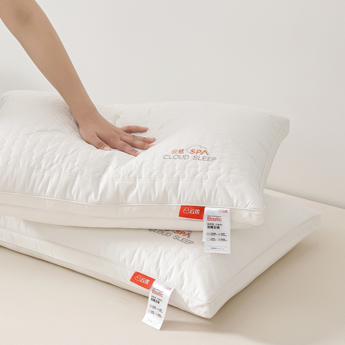 91家纺网 家纺一手货源 找家纺 寐居家纺 2025新款A类全棉云感枕枕头枕芯 云感立体高枕