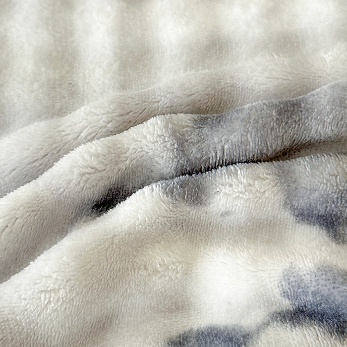 91家纺网 家纺一手货源 找家纺 许林家纺 2025新款炫彩水墨画仿兔毛绒大泡泡绒印大理石纹高克重绒四件套 石墨灰