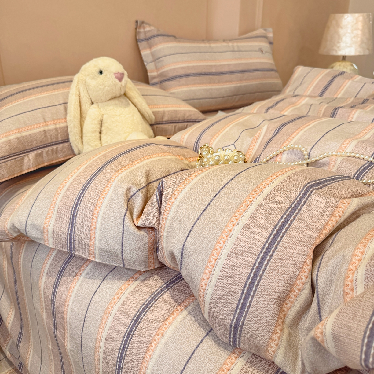 91家纺网 家纺一手货源 找家纺 （总）壹贝家纺 2025新款A类100%全棉加厚磨毛四件套系列