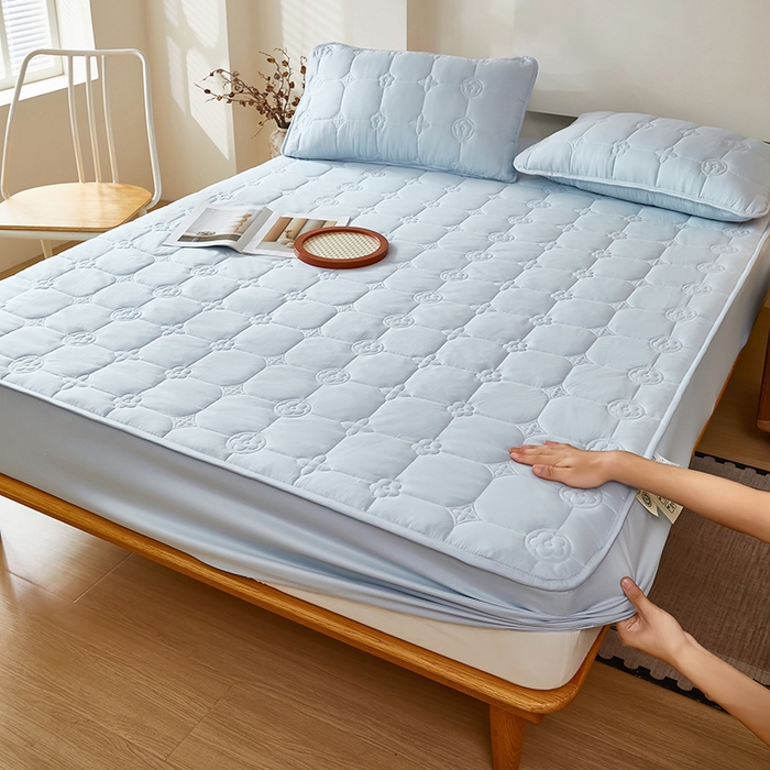 91家纺网 家纺一手货源 找家纺 （总）瑞兴纺 2025年新款亲肤夹棉床笠