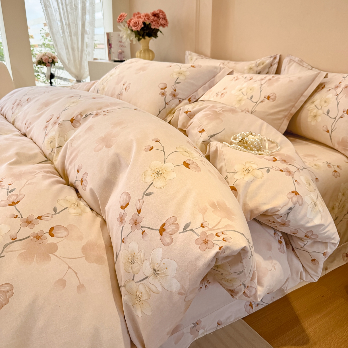 91家纺网 家纺一手货源 找家纺 （总）壹贝家纺 2025新款A类100%全棉加厚磨毛四件套系列