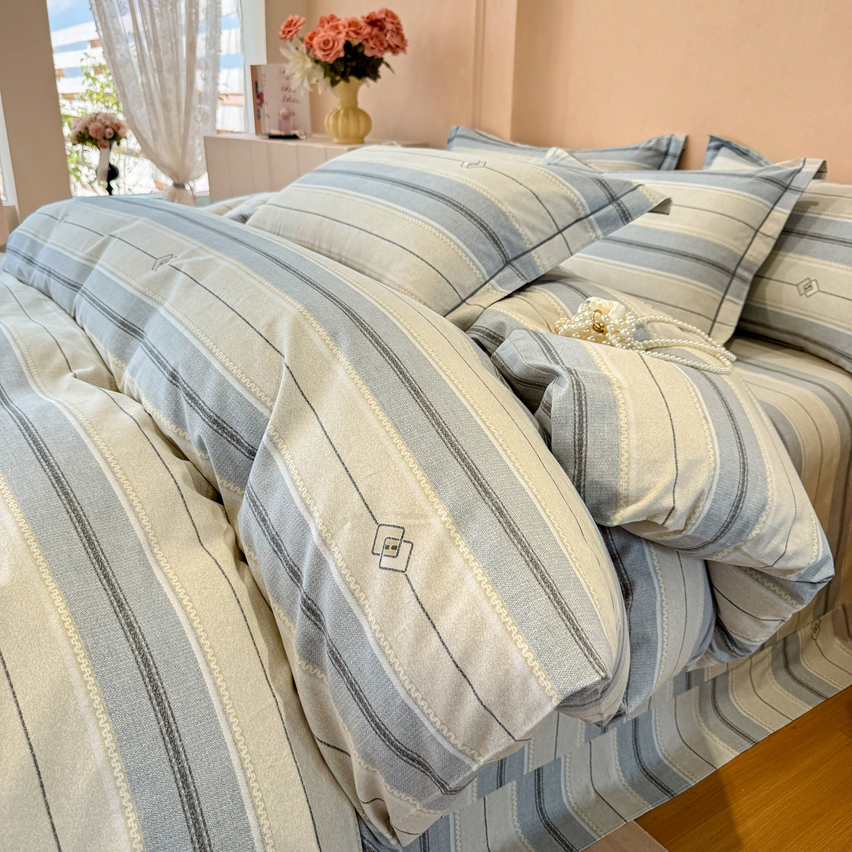 91家纺网 家纺一手货源 找家纺 （总）壹贝家纺 2025新款A类100%全棉加厚磨毛四件套系列