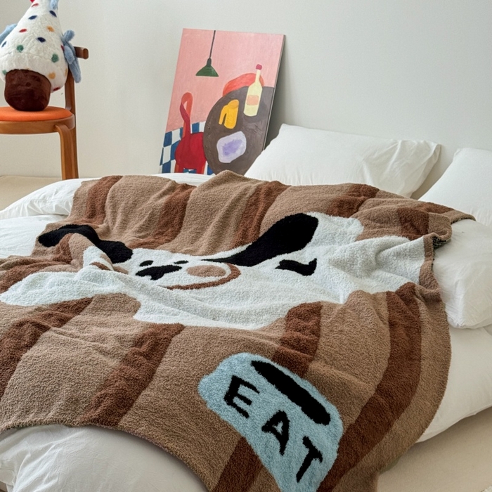 91家纺网 家纺一手货源 找家纺 （总）法芙娜家纺 2025新款亲肤舒适半边绒毛毯