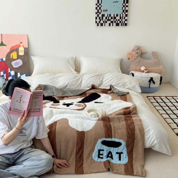 91家纺网 家纺一手货源 找家纺 （总）法芙娜家纺 2025新款亲肤舒适半边绒毛毯