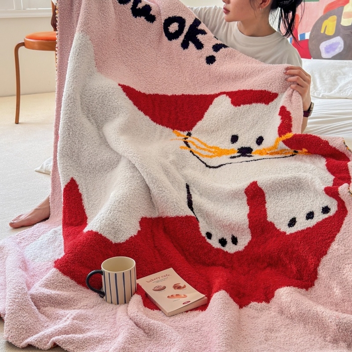 91家纺网 家纺一手货源 找家纺 （总）法芙娜家纺 2025新款亲肤舒适半边绒毛毯