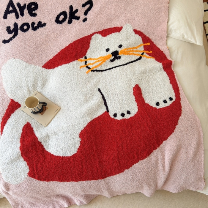 91家纺网 家纺一手货源 找家纺 法芙娜家纺 2025新款亲肤舒适半边绒毛毯 OK猫