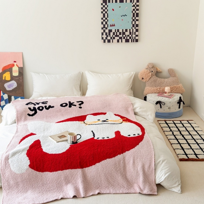 91家纺网 家纺一手货源 找家纺 法芙娜家纺 2025新款亲肤舒适半边绒毛毯 OK猫