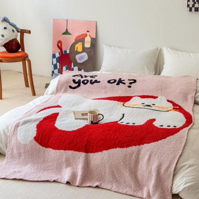 91家纺网 家纺一手货源 找家纺 法芙娜家纺 2025新款亲肤舒适半边绒毛毯 OK猫