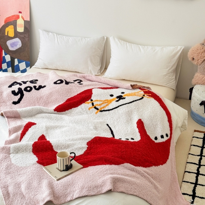 91家纺网 家纺一手货源 找家纺 法芙娜家纺 2025新款亲肤舒适半边绒毛毯 OK猫