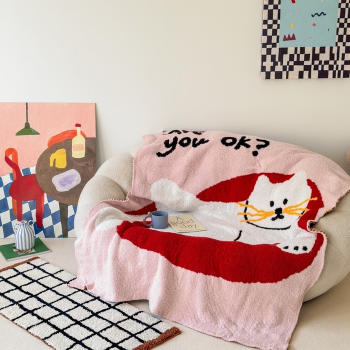 91家纺网 家纺一手货源 找家纺 法芙娜家纺 2025新款亲肤舒适半边绒毛毯 OK猫