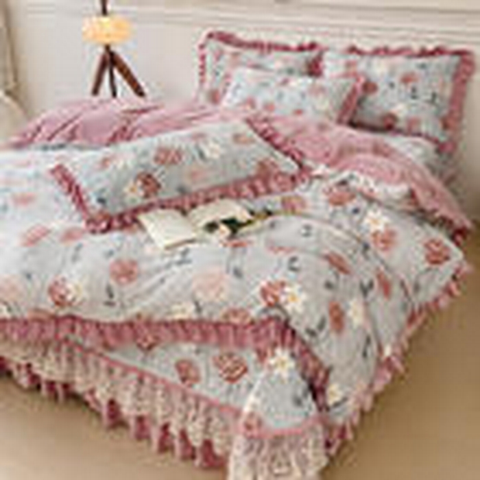 91家纺网 家纺一手货源 找家纺 (总) 铠畅 2025新款加厚牛奶绒床盖四件套