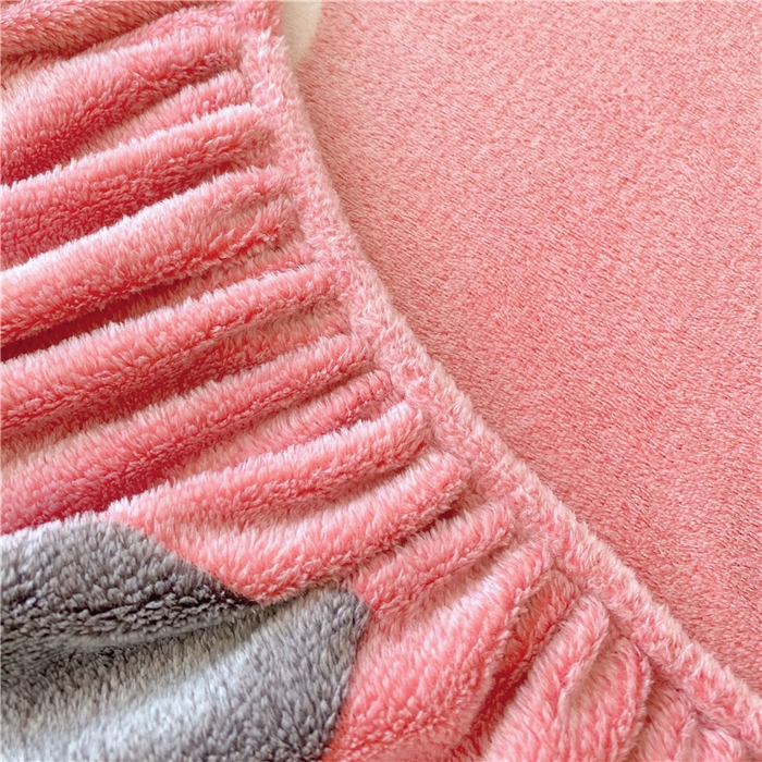 91家纺网 家纺一手货源 找家纺 梦尚舒 2025新款180克雪花绒床笠单品床笠床笠单件 爱心翅膀