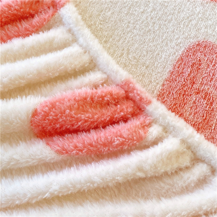 91家纺网 家纺一手货源 找家纺 梦尚舒 2025新款180克雪花绒床笠单品床笠床笠单件 啵啵草莓