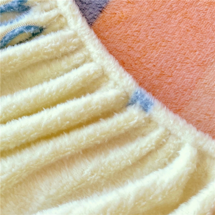 91家纺网 家纺一手货源 找家纺 梦尚舒 2025新款180克雪花绒床笠单品床笠床笠单件 彩虹爱心