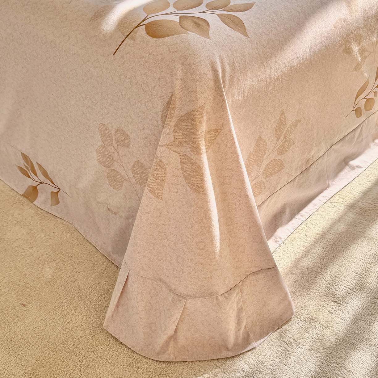 91家纺网 家纺一手货源 找家纺 壹贝家纺 2025新款A类100%全棉加厚磨毛四件套系列 叶问