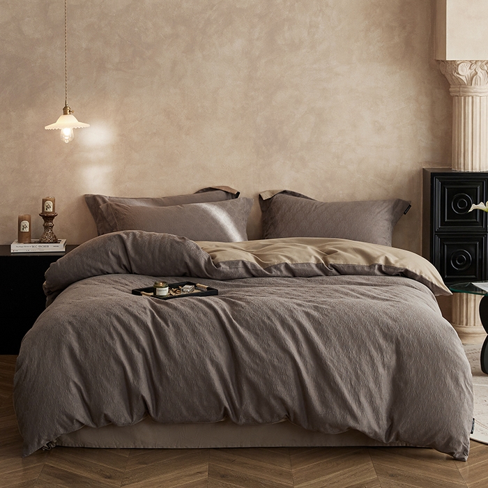 91家纺网 家纺一手货源 找家纺 （总）风向标家纺 2025新款提花100S磨毛四件套-复古莫里斯系列