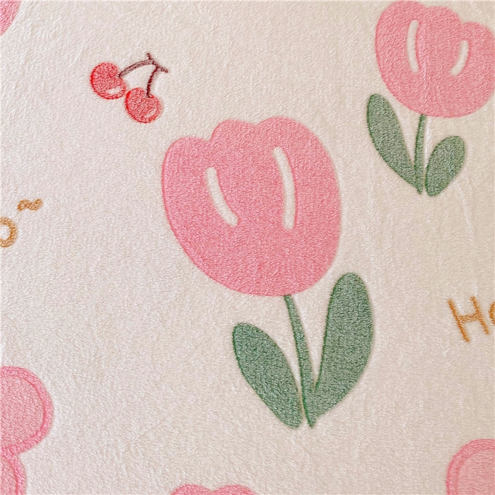 91家纺网 家纺一手货源 找家纺 梦尚舒 2025新款180克雪花绒床笠单品床笠床笠单件 粉色郁金香