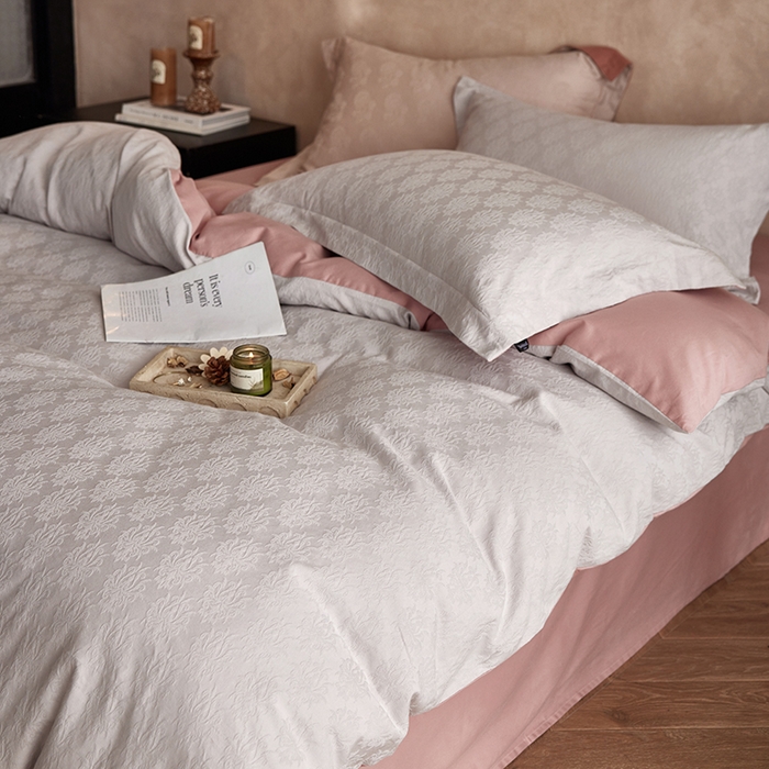 91家纺网 家纺一手货源 找家纺 风向标家纺 2025新款提花100S磨毛四件套-复古莫里斯系列 莫里斯雏菊-紫