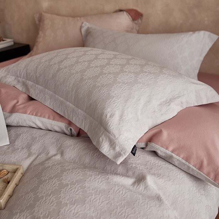 91家纺网 家纺一手货源 找家纺 风向标家纺 2025新款提花100S磨毛四件套-复古莫里斯系列 莫里斯雏菊-紫