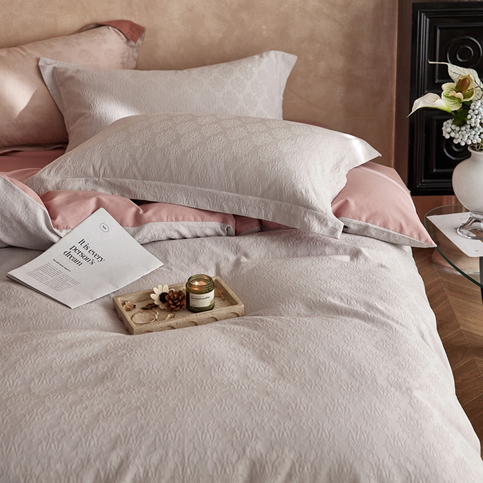 91家纺网 家纺一手货源 找家纺 风向标家纺 2025新款提花100S磨毛四件套-复古莫里斯系列 莫里斯雏菊-紫