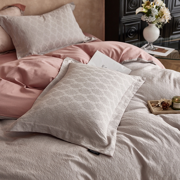 91家纺网 家纺一手货源 找家纺 风向标家纺 2025新款提花100S磨毛四件套-复古莫里斯系列 莫里斯雏菊-紫