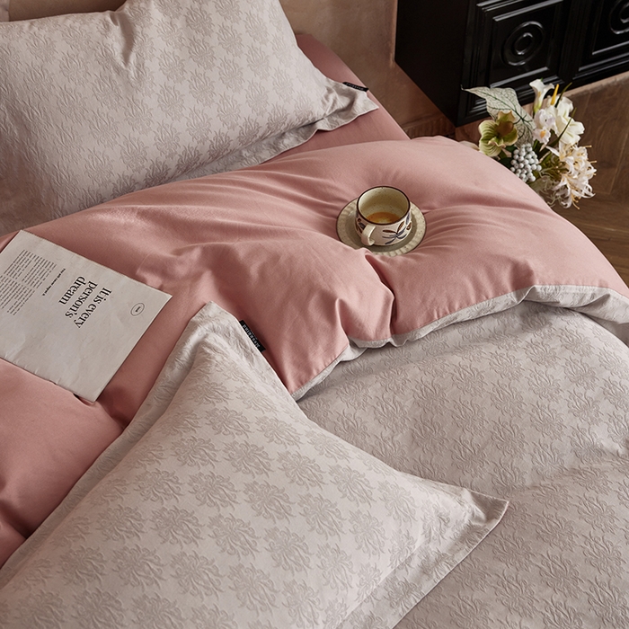 91家纺网 家纺一手货源 找家纺 风向标家纺 2025新款提花100S磨毛四件套-复古莫里斯系列 莫里斯雏菊-紫