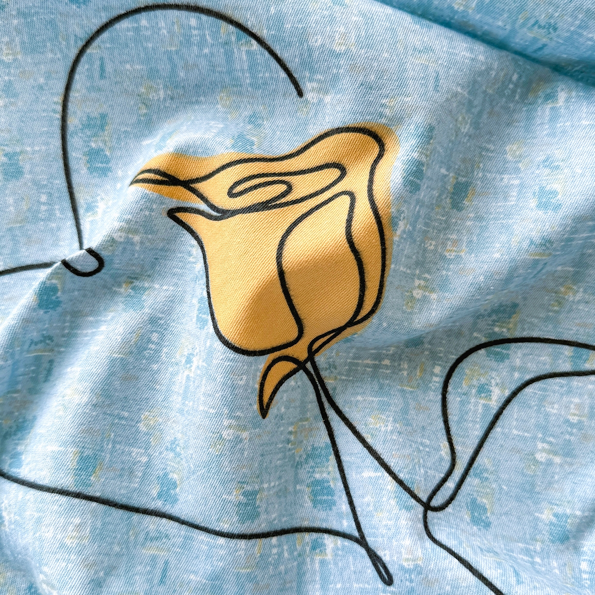 91家纺网 家纺一手货源 找家纺 壹贝家纺 2025新款A类100%全棉加厚磨毛四件套系列 小香玉-蓝