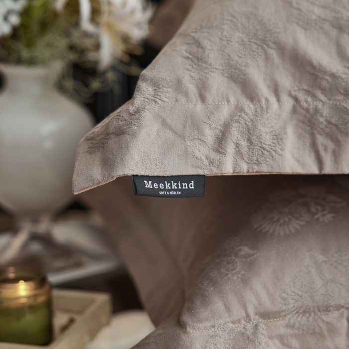 91家纺网 家纺一手货源 找家纺 风向标家纺 2025新款提花100S磨毛四件套-复古莫里斯系列 莫里斯蒲公英-咖