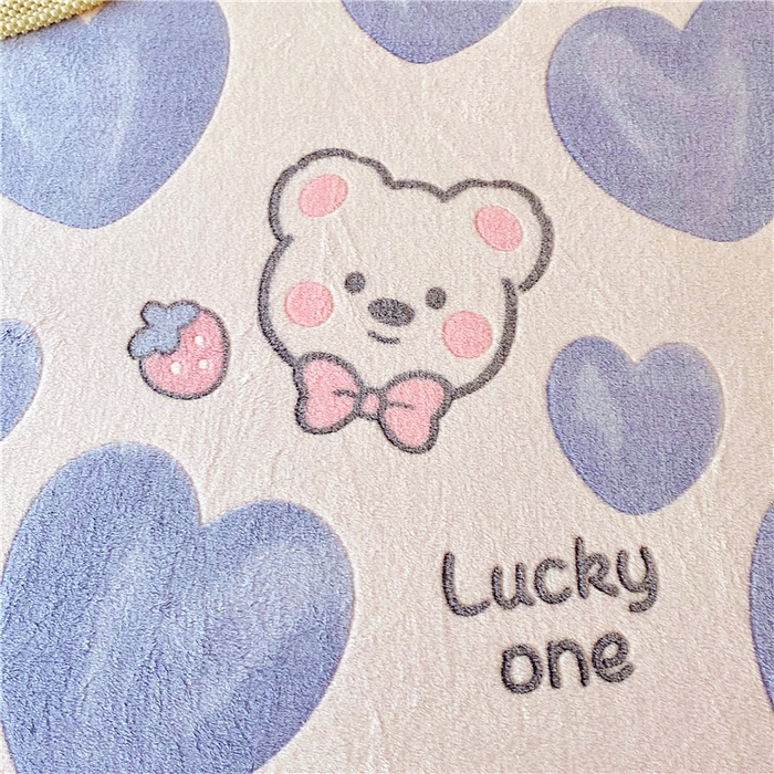 91家纺网 家纺一手货源 找家纺 梦尚舒 2025新款180克雪花绒床笠单品床笠床笠单件 蓝色小熊