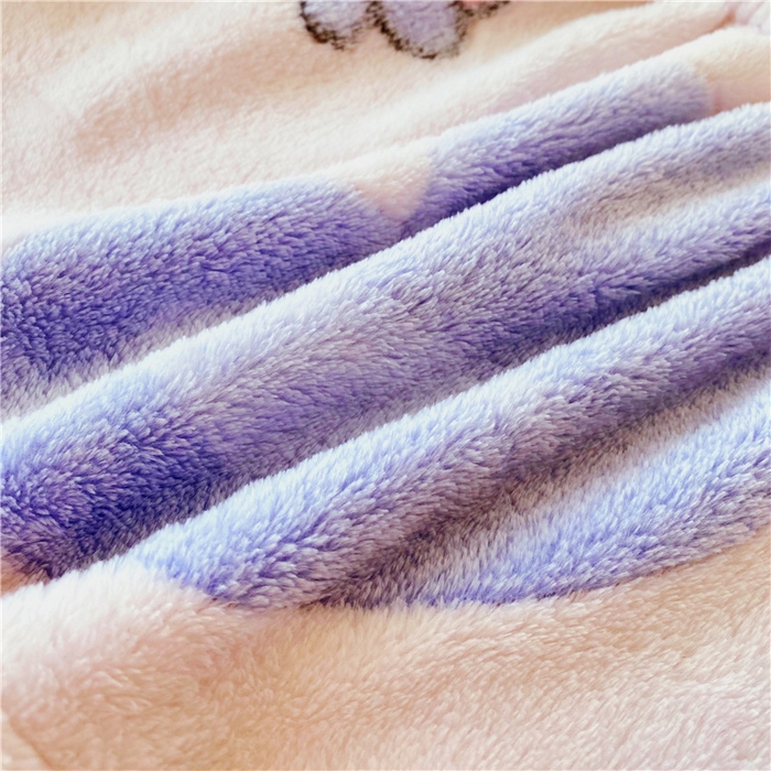 91家纺网 家纺一手货源 找家纺 梦尚舒 2025新款180克雪花绒床笠单品床笠床笠单件 蓝色小熊