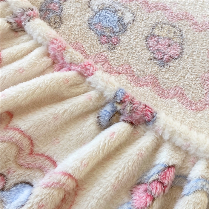 91家纺网 家纺一手货源 找家纺 梦尚舒 2025新款180克雪花绒床笠单品床笠床笠单件 糖果派对