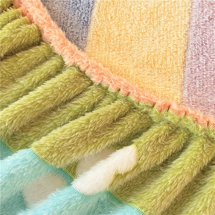 91家纺网 家纺一手货源 找家纺 梦尚舒 2025新款180克雪花绒床笠单品床笠床笠单件 甜心彩虹