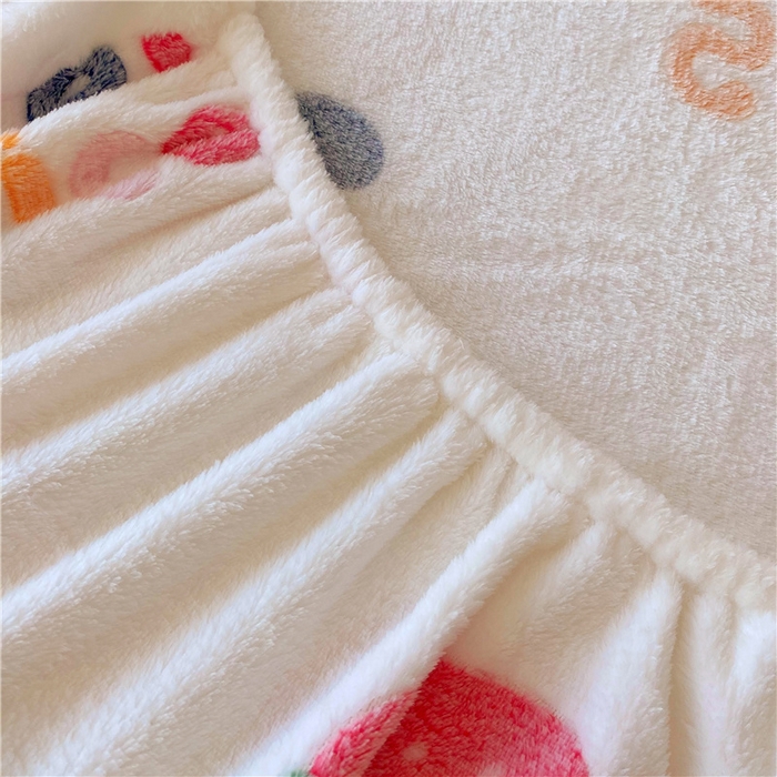 91家纺网 家纺一手货源 找家纺 梦尚舒 2025新款180克雪花绒床笠单品床笠床笠单件 幸运熊