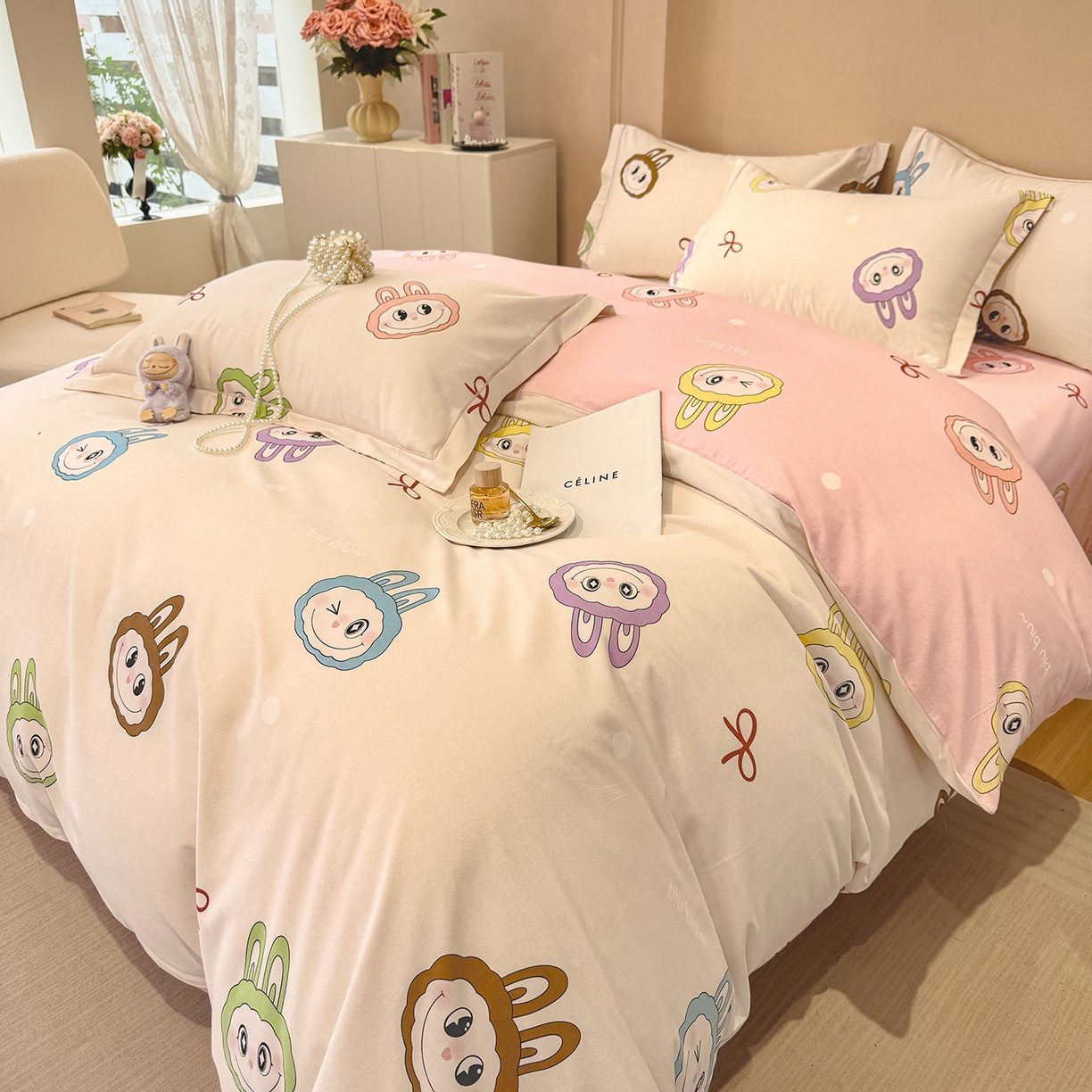 91家纺网 家纺一手货源 找家纺 壹贝家纺 2025新款A类100%全棉加厚磨毛四件套系列 拉多-米