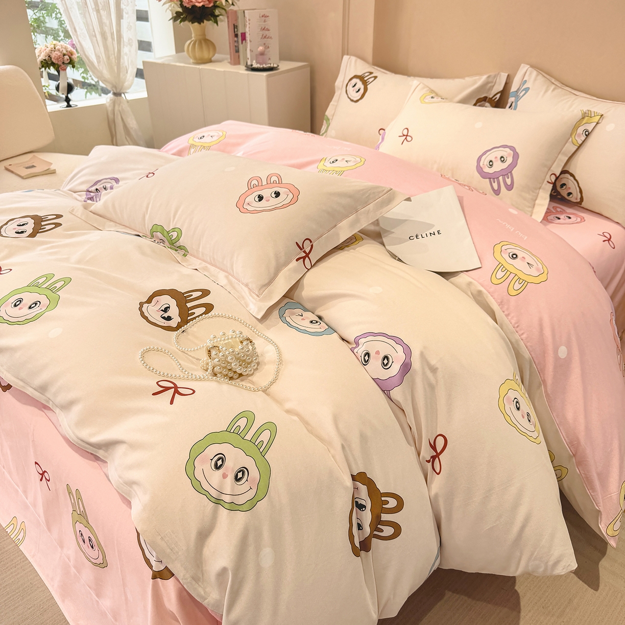 91家纺网 家纺一手货源 找家纺 壹贝家纺 2025新款A类100%全棉加厚磨毛四件套系列 拉多-米