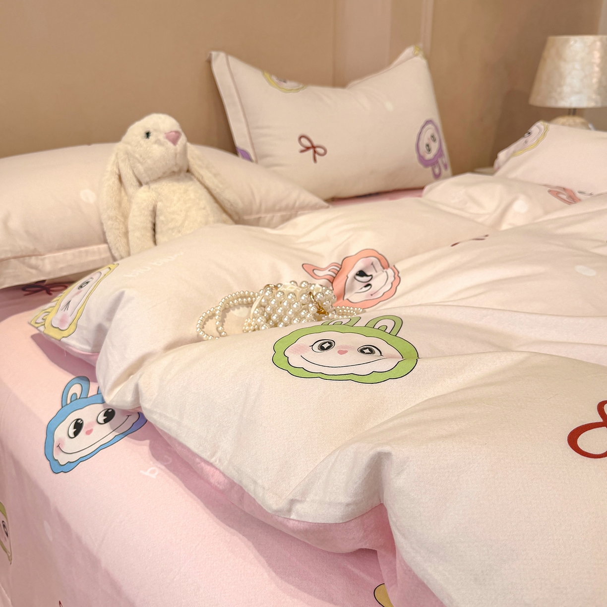 91家纺网 家纺一手货源 找家纺 壹贝家纺 2025新款A类100%全棉加厚磨毛四件套系列 拉多-米