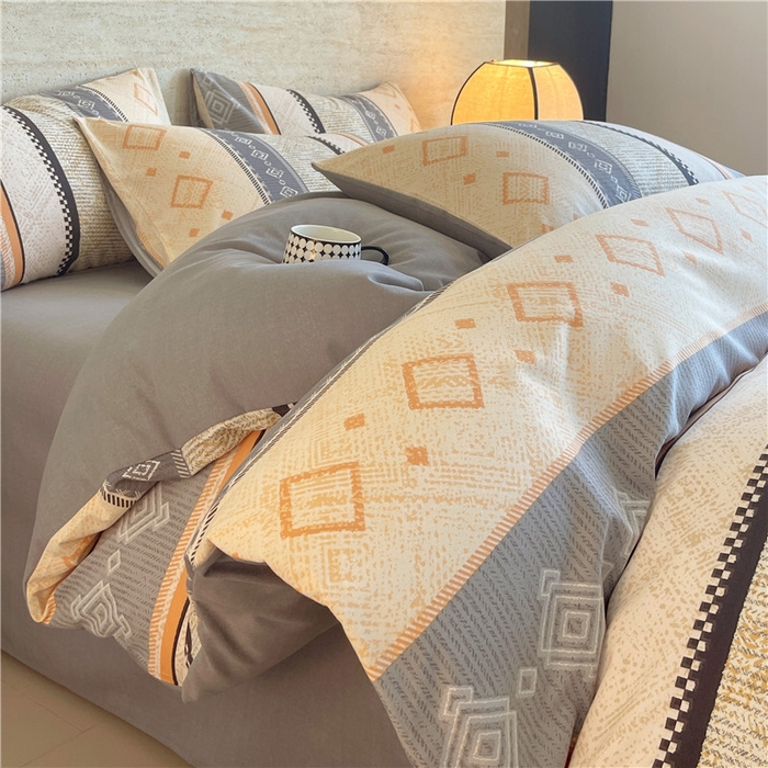 91家纺网 家纺一手货源 找家纺 （总）琪格格纺织 2025新款磨毛印花四件套