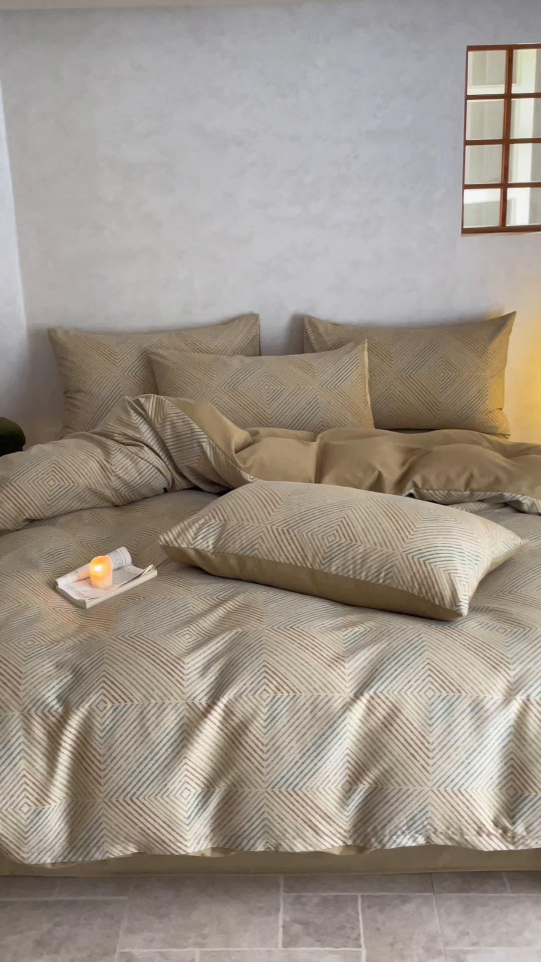 91家纺网 家纺一手货源 找家纺 琪格格纺织 2025新款磨毛印花四件套 梵柔