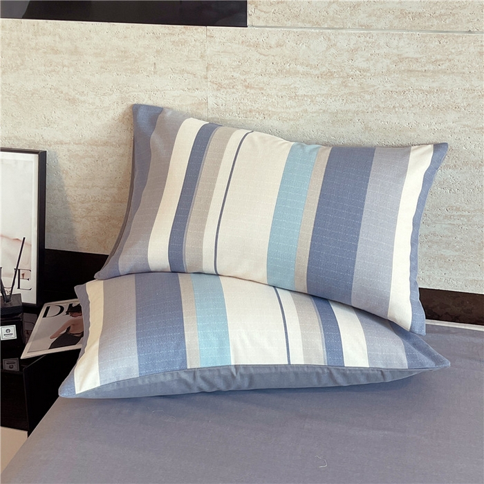 91家纺网 家纺一手货源 找家纺 琪格格纺织 2025新款磨毛印花四件套 简森-灰蓝