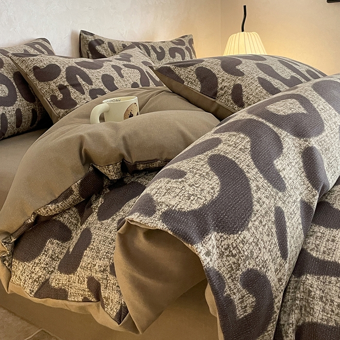 琪格格纺织 2025新款磨毛印花四件套 米亚