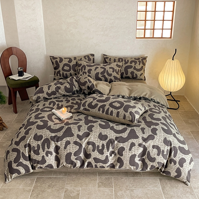 91家纺网 家纺一手货源 找家纺 琪格格纺织 2025新款磨毛印花四件套 米亚