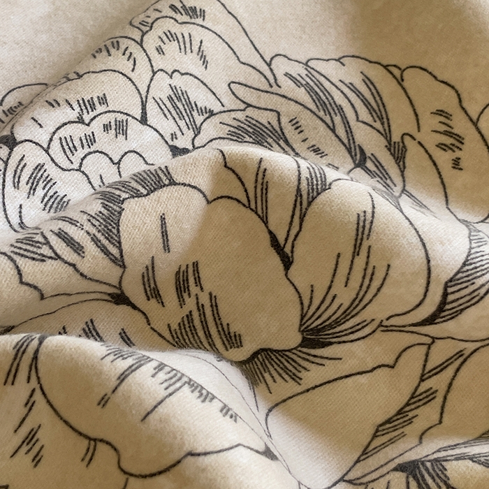 91家纺网 家纺一手货源 找家纺 琪格格纺织 2025新款磨毛印花四件套 素韵