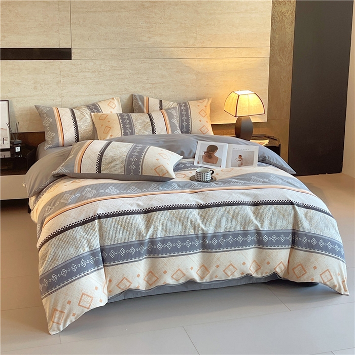 91家纺网 家纺一手货源 找家纺 琪格格纺织 2025新款磨毛印花四件套 维亚