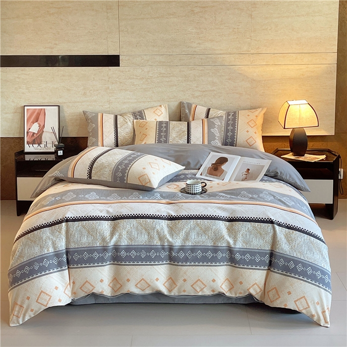 91家纺网 家纺一手货源 找家纺 琪格格纺织 2025新款磨毛印花四件套 维亚