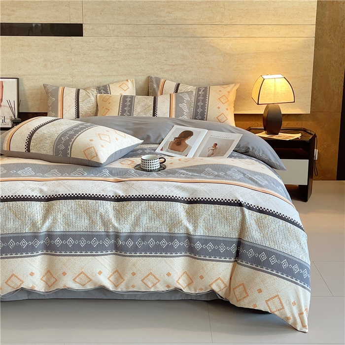 91家纺网 家纺一手货源 找家纺 琪格格纺织 2025新款磨毛印花四件套 维亚