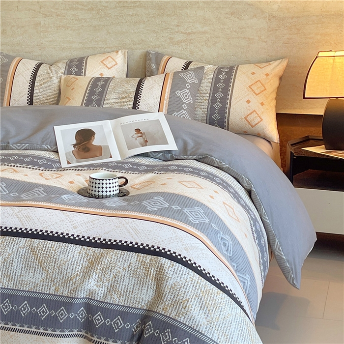 91家纺网 家纺一手货源 找家纺 琪格格纺织 2025新款磨毛印花四件套 维亚