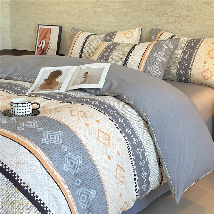 91家纺网 家纺一手货源 找家纺 琪格格纺织 2025新款磨毛印花四件套 维亚